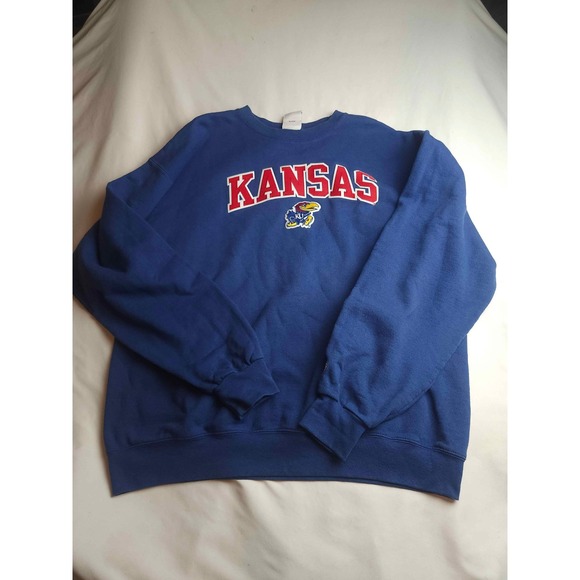 Champion Other - Champion Kansas Jayhawks Sweatshirt XL Blue Crewneck NCAA Collegiate Mens